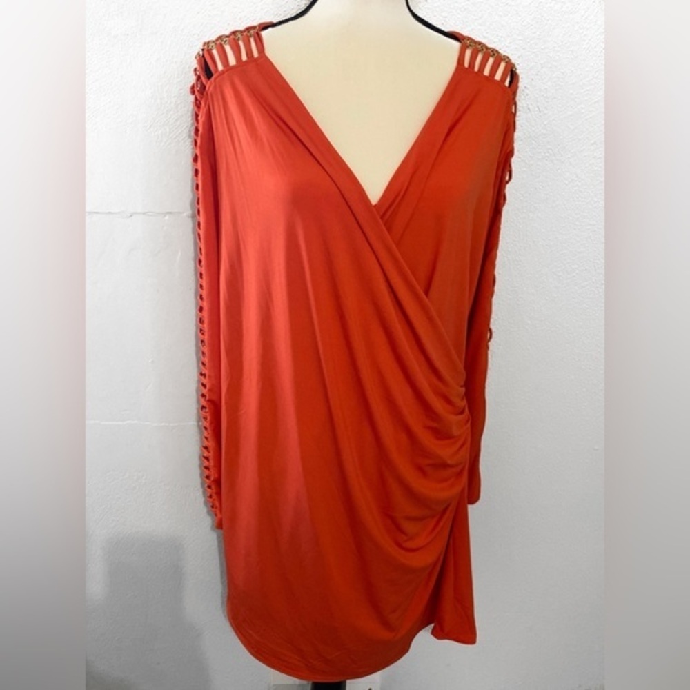 Midnight velvet top size 2X long sleeves